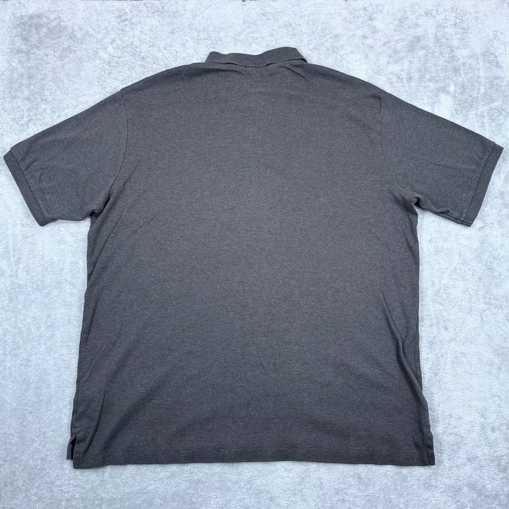 Polo Ralph Lauren Polo Shirt Men 2XLT Gray Jersey Knit Cotton Golf Soft 2XL Tall